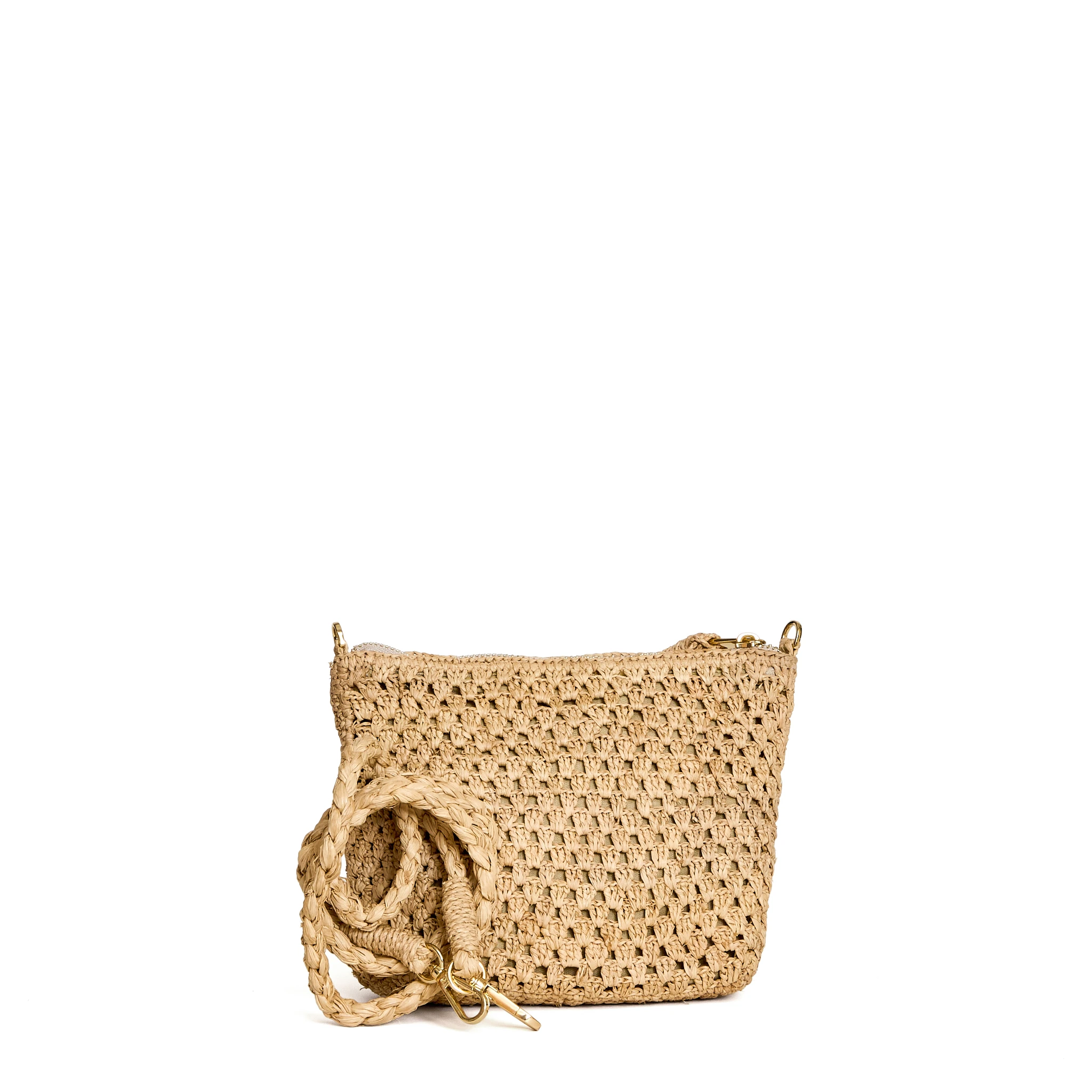 Pochette Raffia Wave