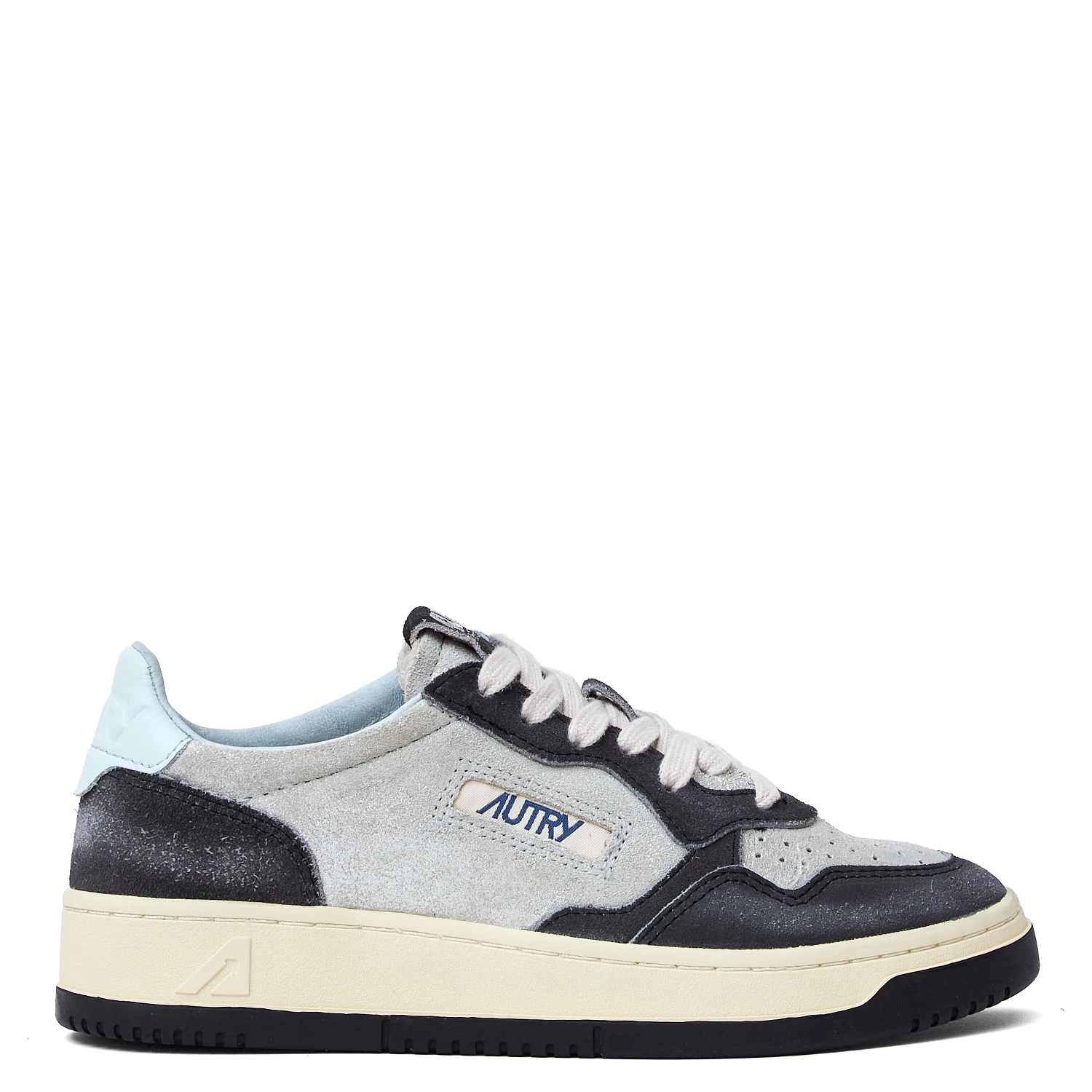 Sneakers Medalist Low In Suede Larminato Argento, Black Sugar