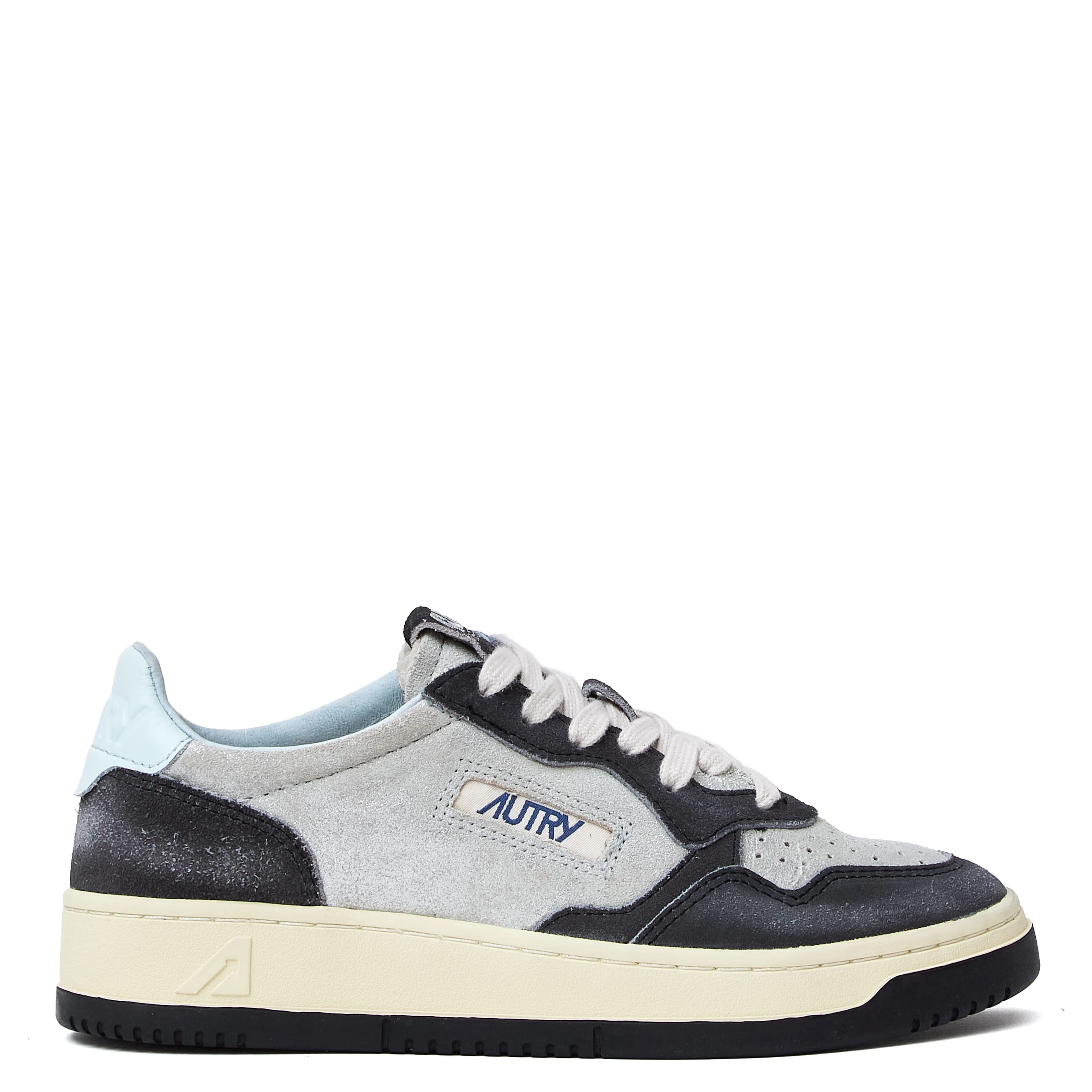 Sneakers Medalist Low In Suede Larminato Argento, Black Sugar