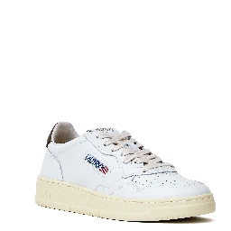 Sneakers Medalist Low In Pelle Bianca, Cioccolato