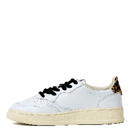 Sneaker Medalist Low In Pelle, Swool, Pony Bianco, Leopard