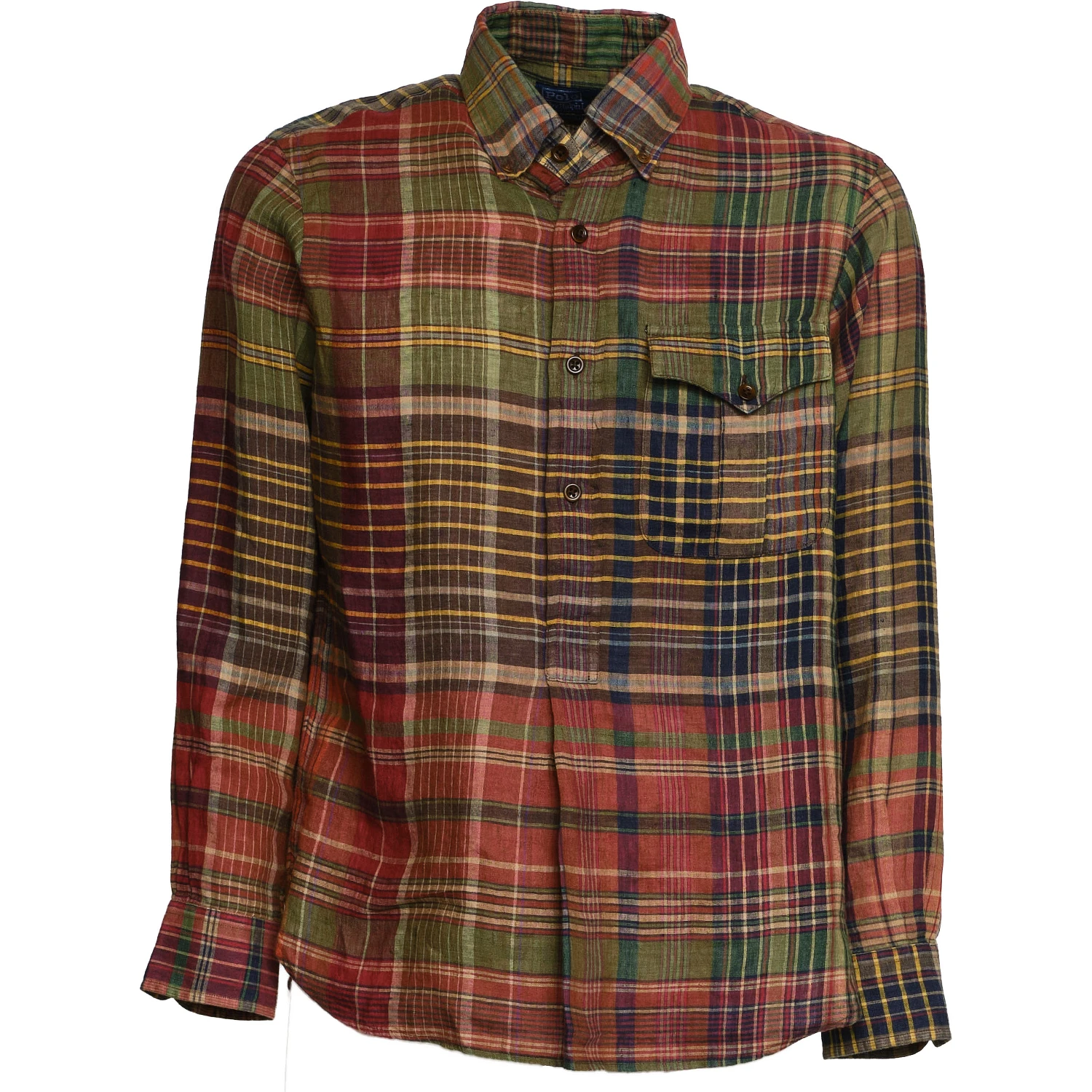 Camicia Galles In Lino Fiammato