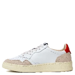 Sneakers Medalist Low In Pelle, Suede Bianco, Zucca