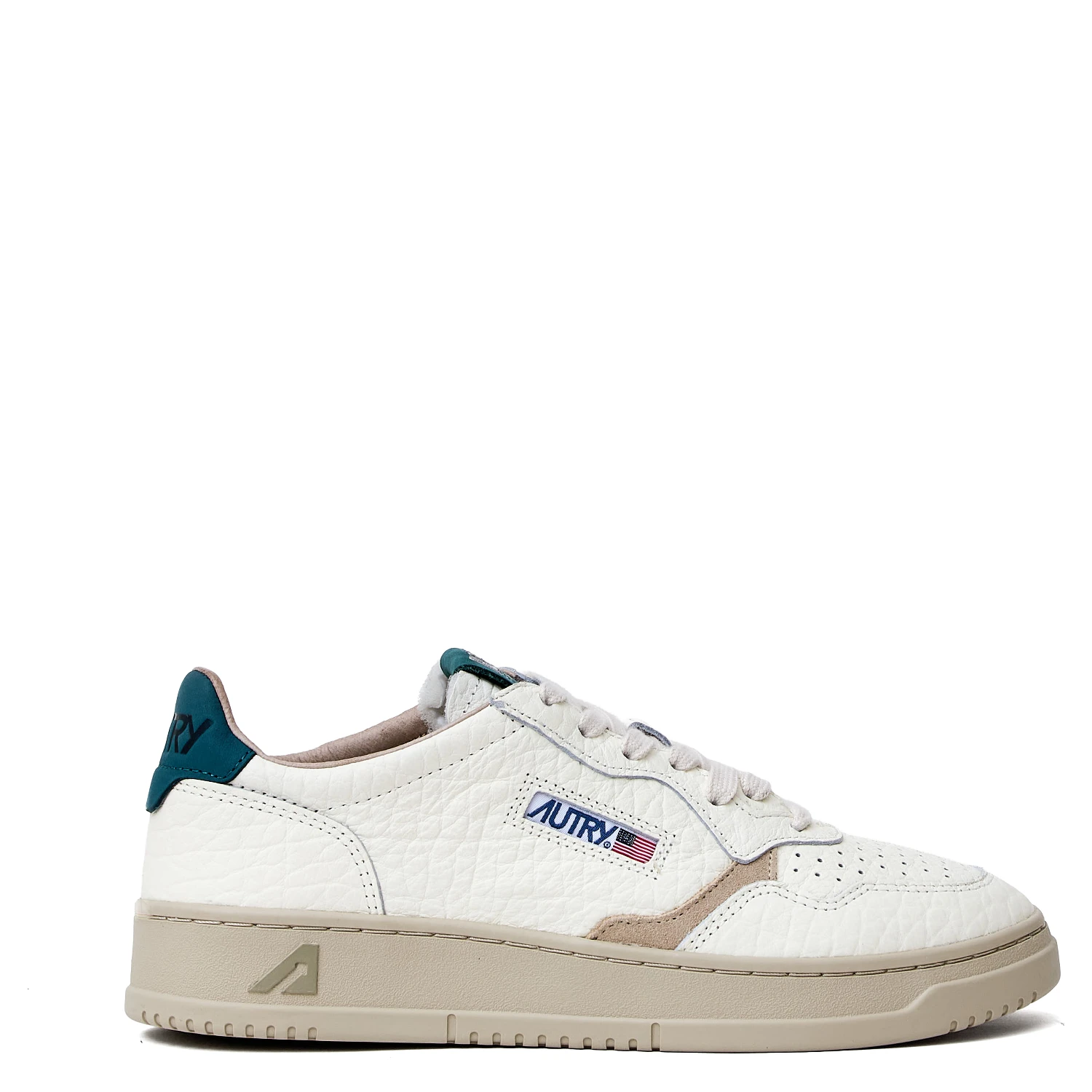 Sneakers Medalist Low In Pelle Nabuk Elephant Dark Sea, Feather Gray