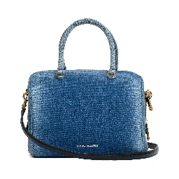 The Small Bauletto Denim Wave