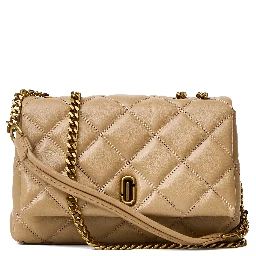 The Slim Dual Chain Shoulder Quilted Leather Dual Bag