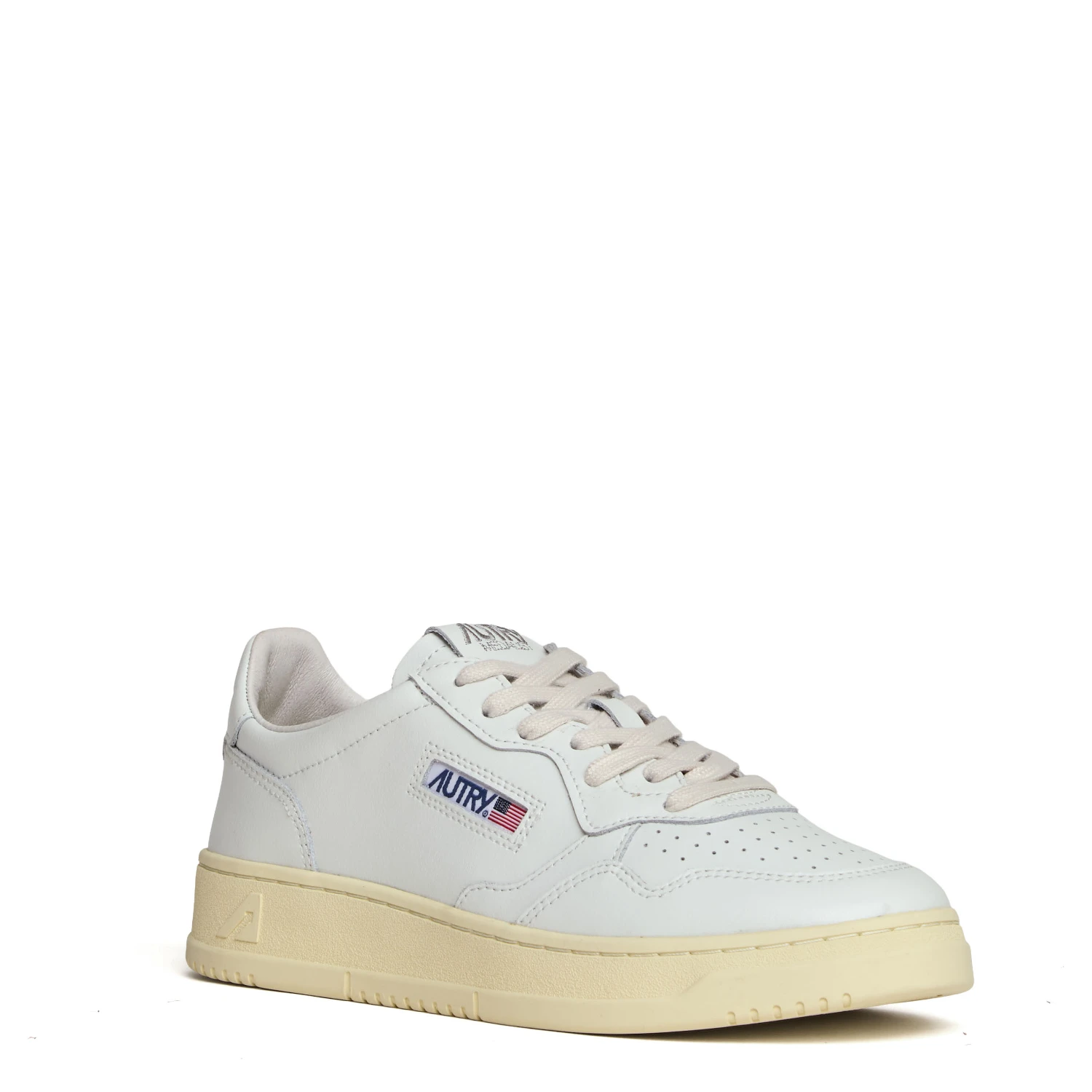 Sneakers Medalist Low In Pelle Bianca