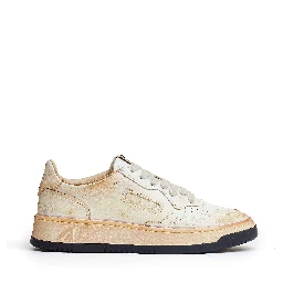 Sneakers Medalist Low Super Vintage In Pelle Beige, White