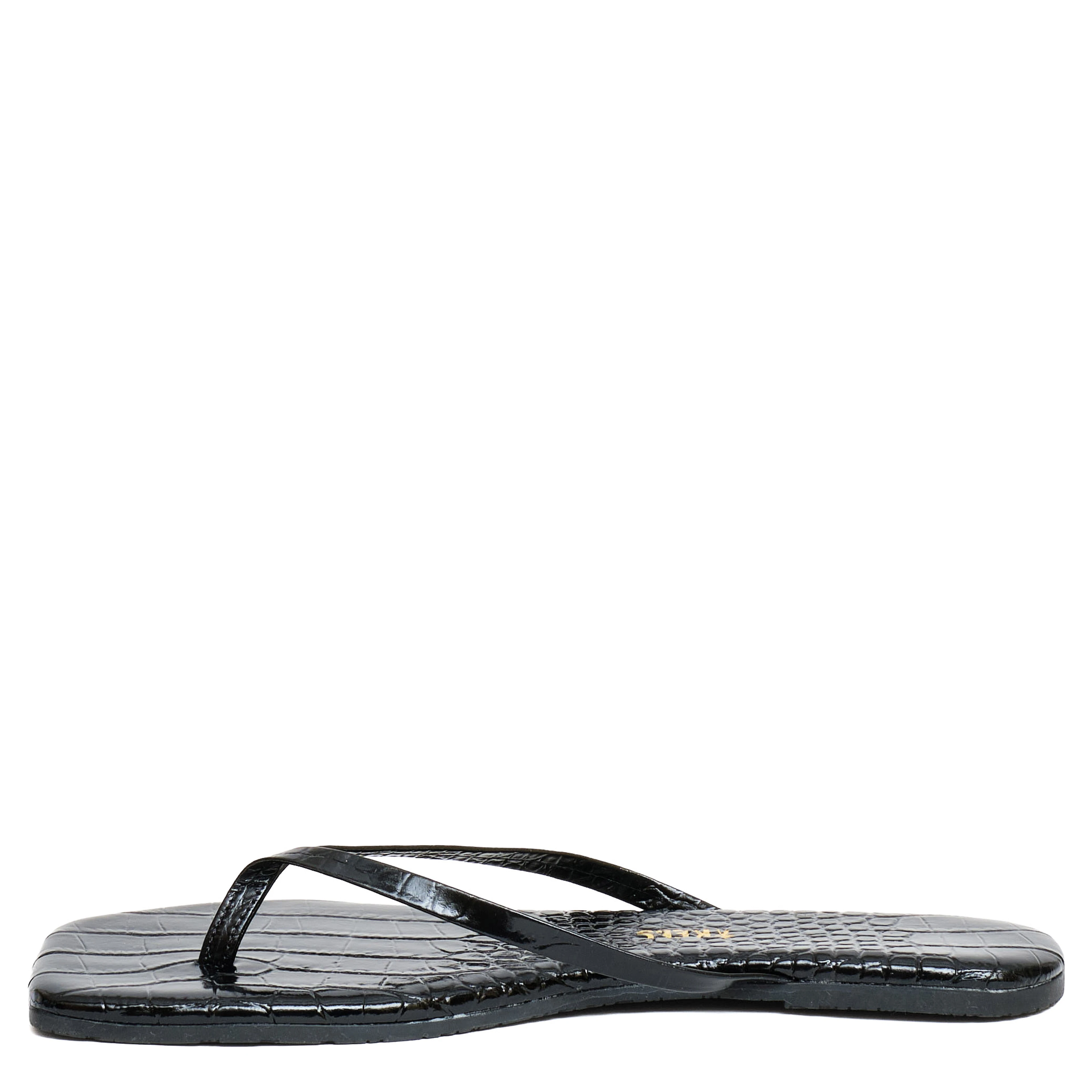 Infradito Square Toe Croc Lily