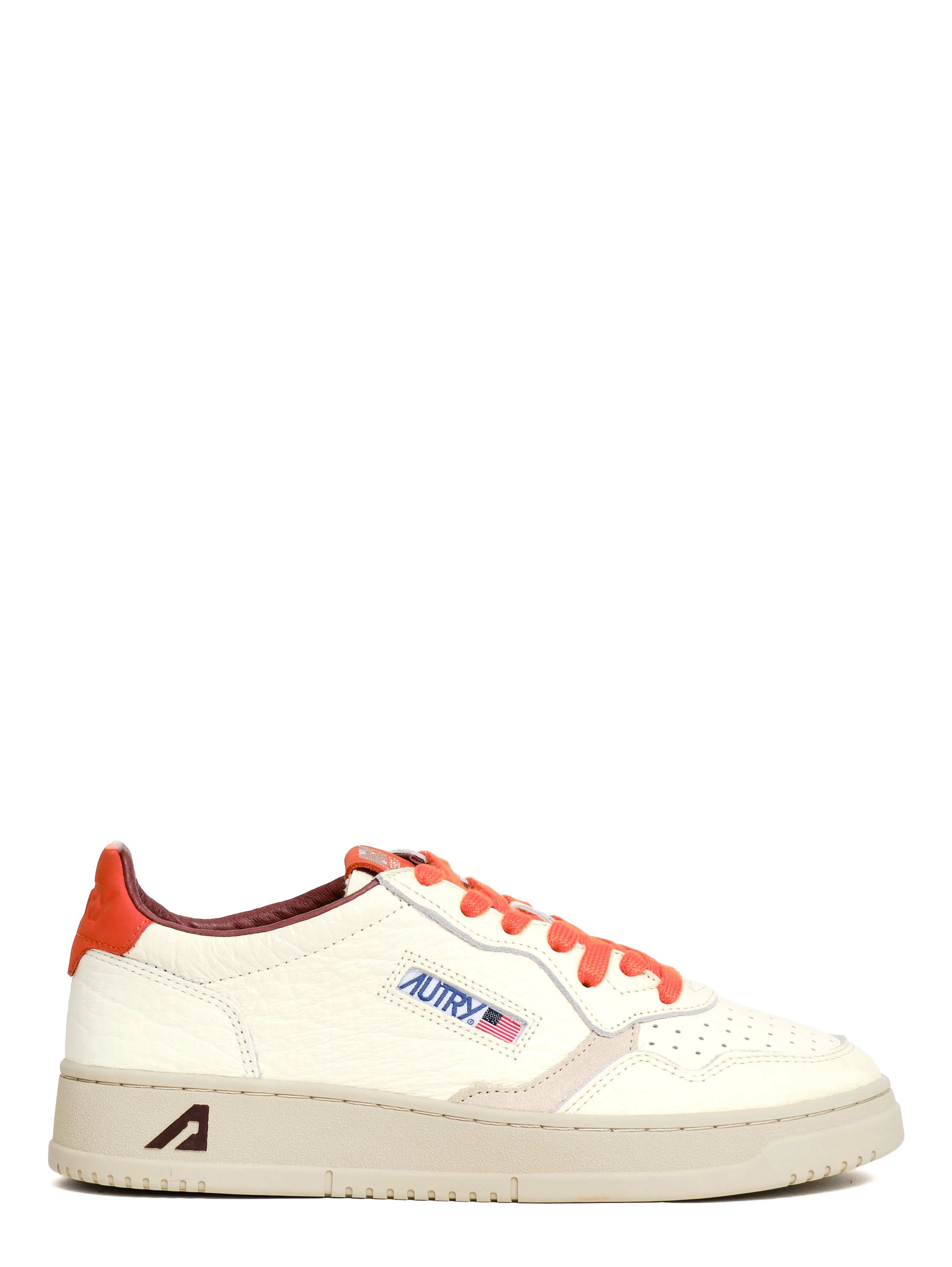 Sneakers Medalist Low In Pelle Nabuk Elephant Zucca, Sabbia