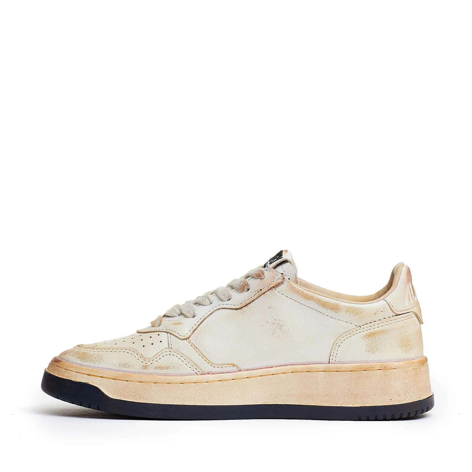 Sneakers Medalist Low Super Vintage In Pelle Beige, White