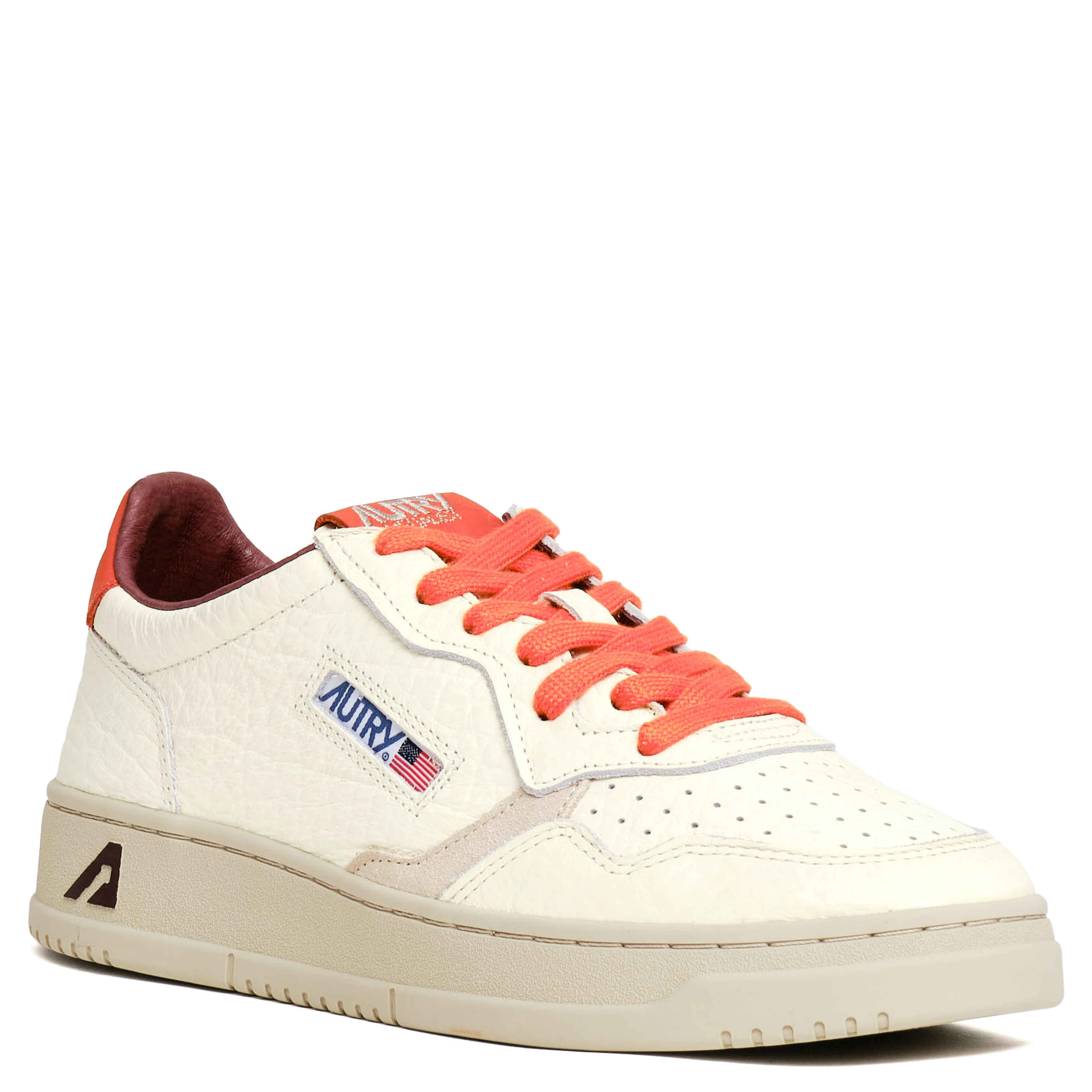 Sneakers Medalist Low In Pelle Nabuk Elephant Zucca, Sabbia