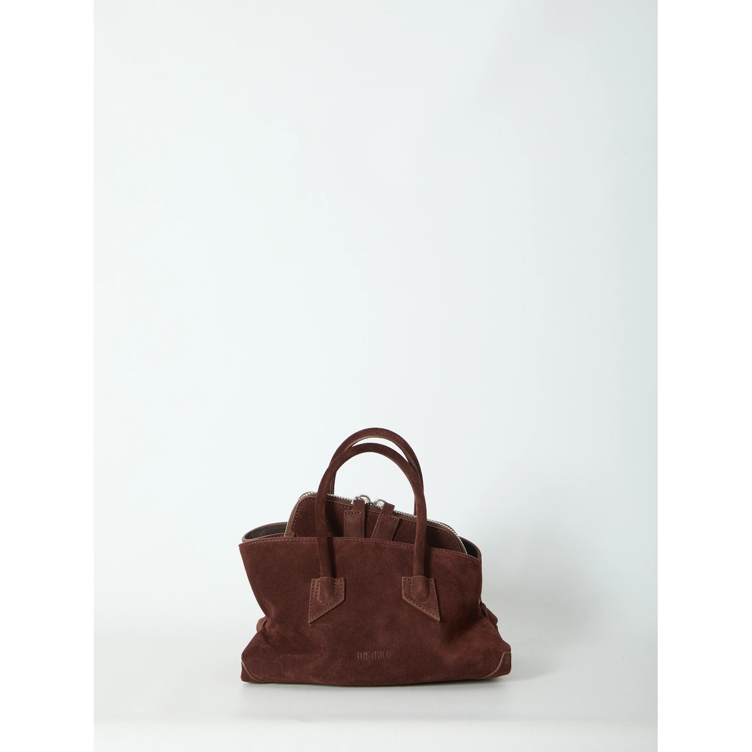 La Passeggiata top handle Light Choco bag mini