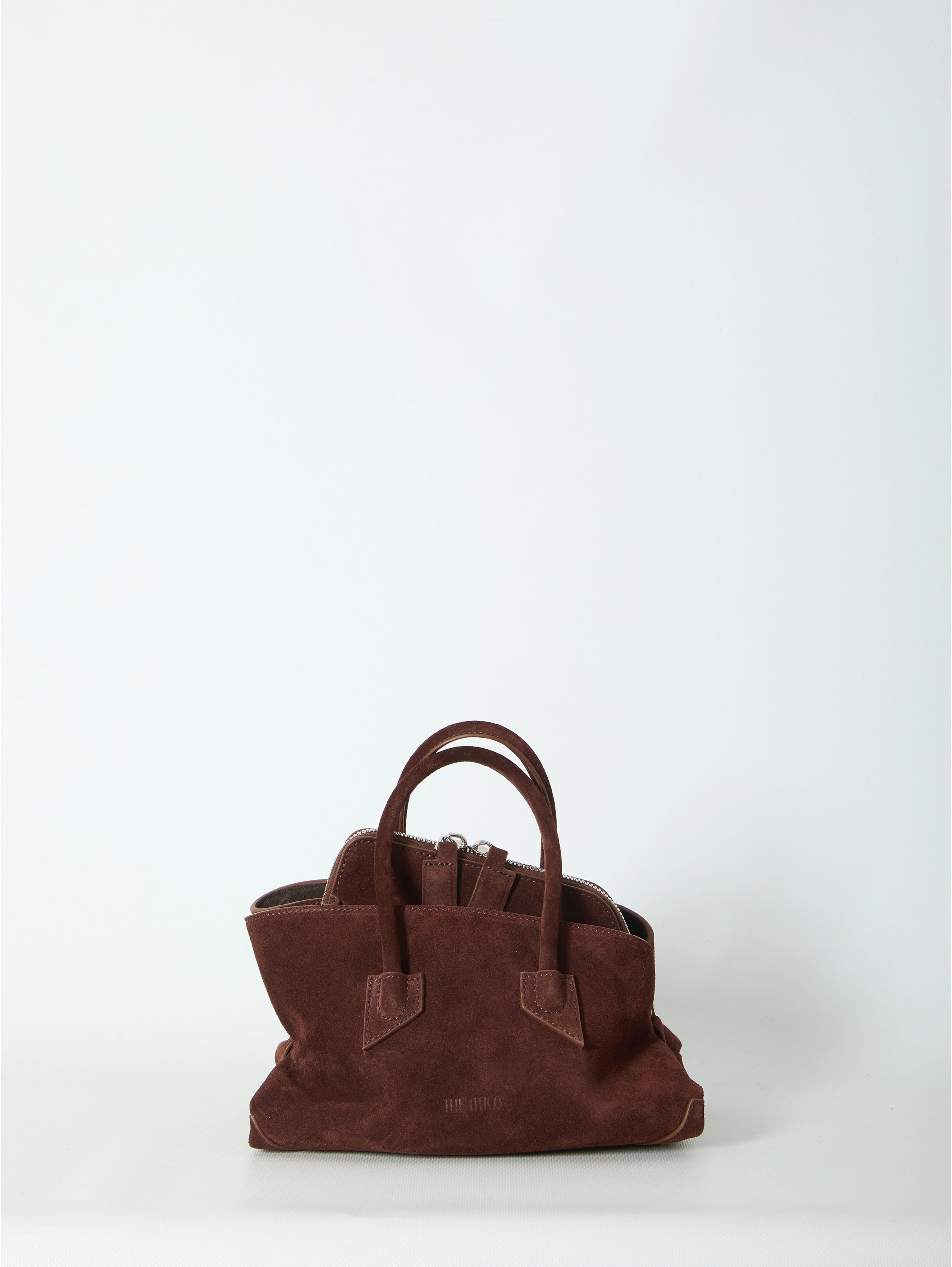 La Passeggiata top handle Light Choco bag mini
