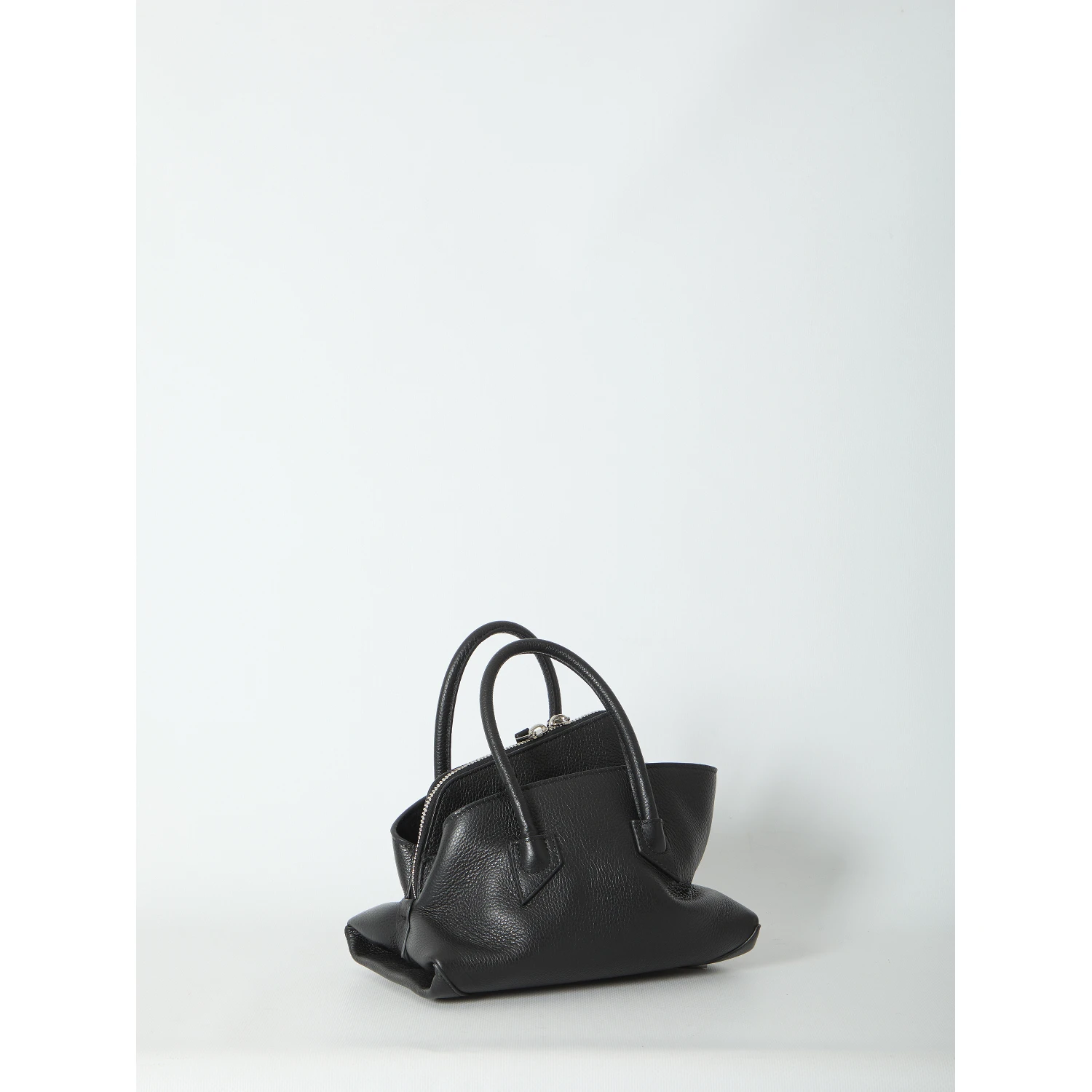 La Passeggiata top handle black bag mini