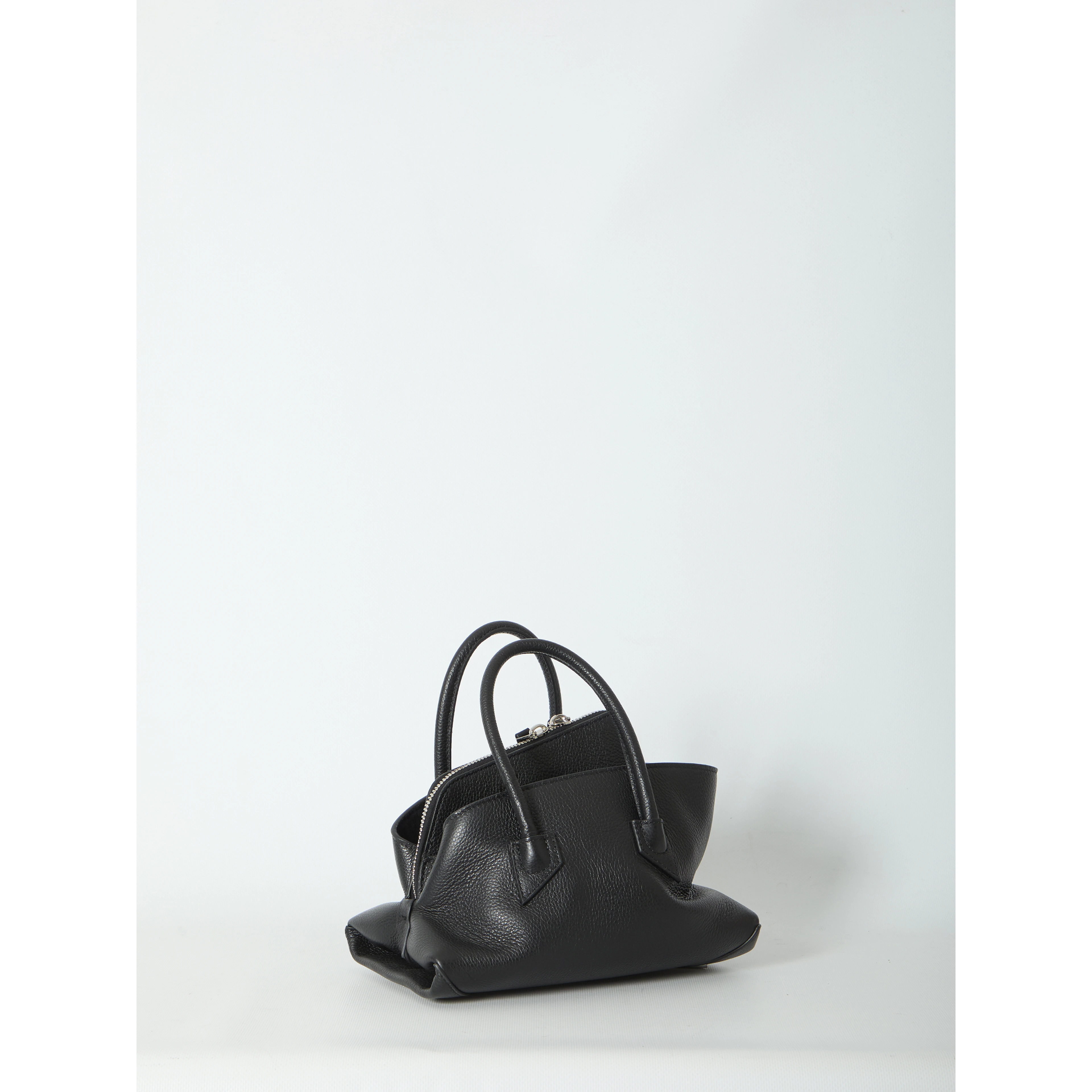 La Passeggiata top handle black bag mini
