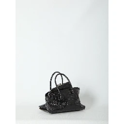 La Passeggiata top handle black bag mini