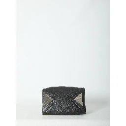 La Passeggiata top handle black bag mini