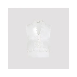 Alberta Ferretti Triple Organza Top