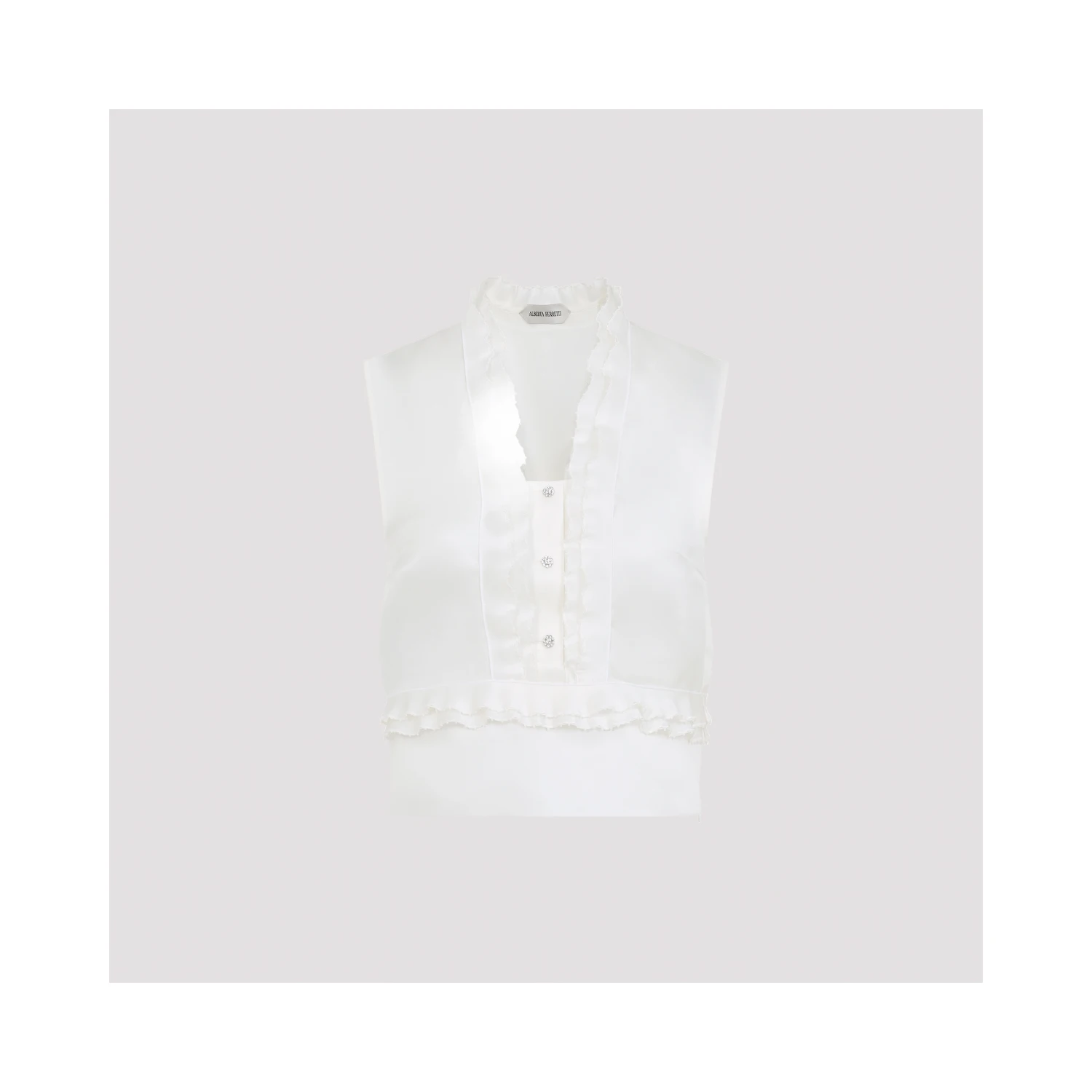 Alberta Ferretti Triple Organza Top