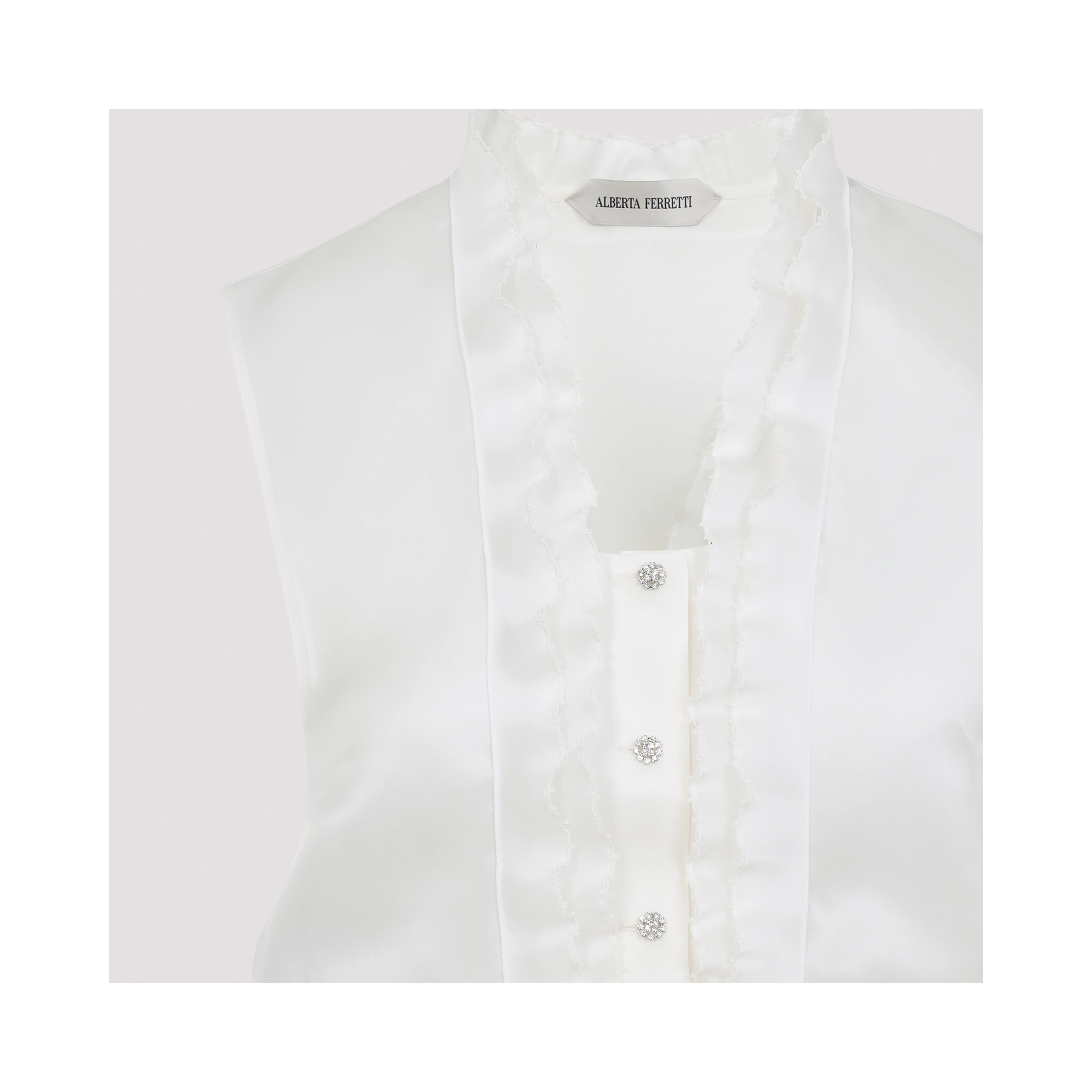 Alberta Ferretti Triple Organza Top