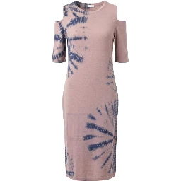 Purple Cotton Women Dress