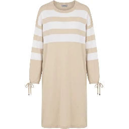 Beige Cotton Women Dress