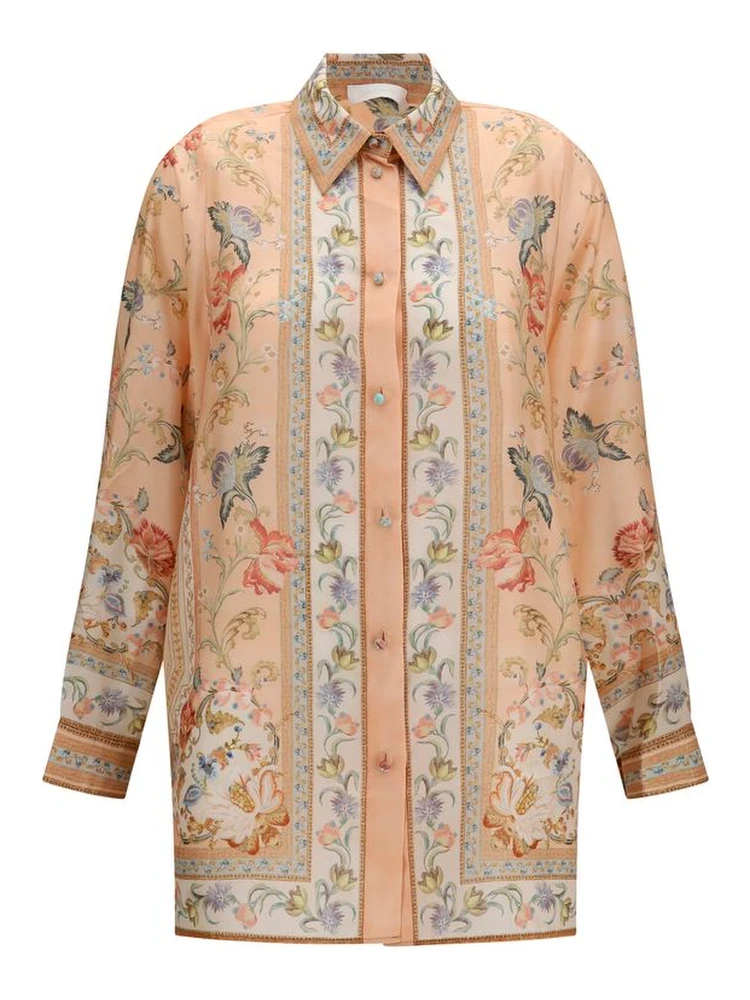 Multicolor Silk Pattern Shirt
