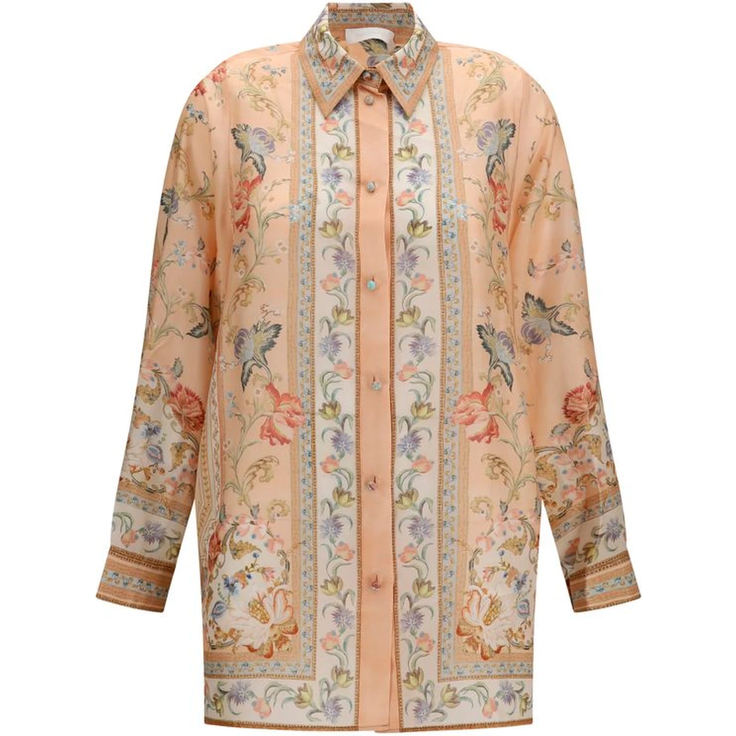 Multicolor Silk Pattern Shirt