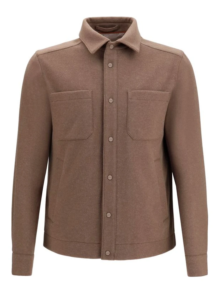 Brown Polyester Jacket