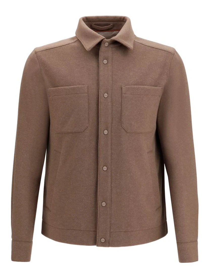 Brown Polyester Jacket