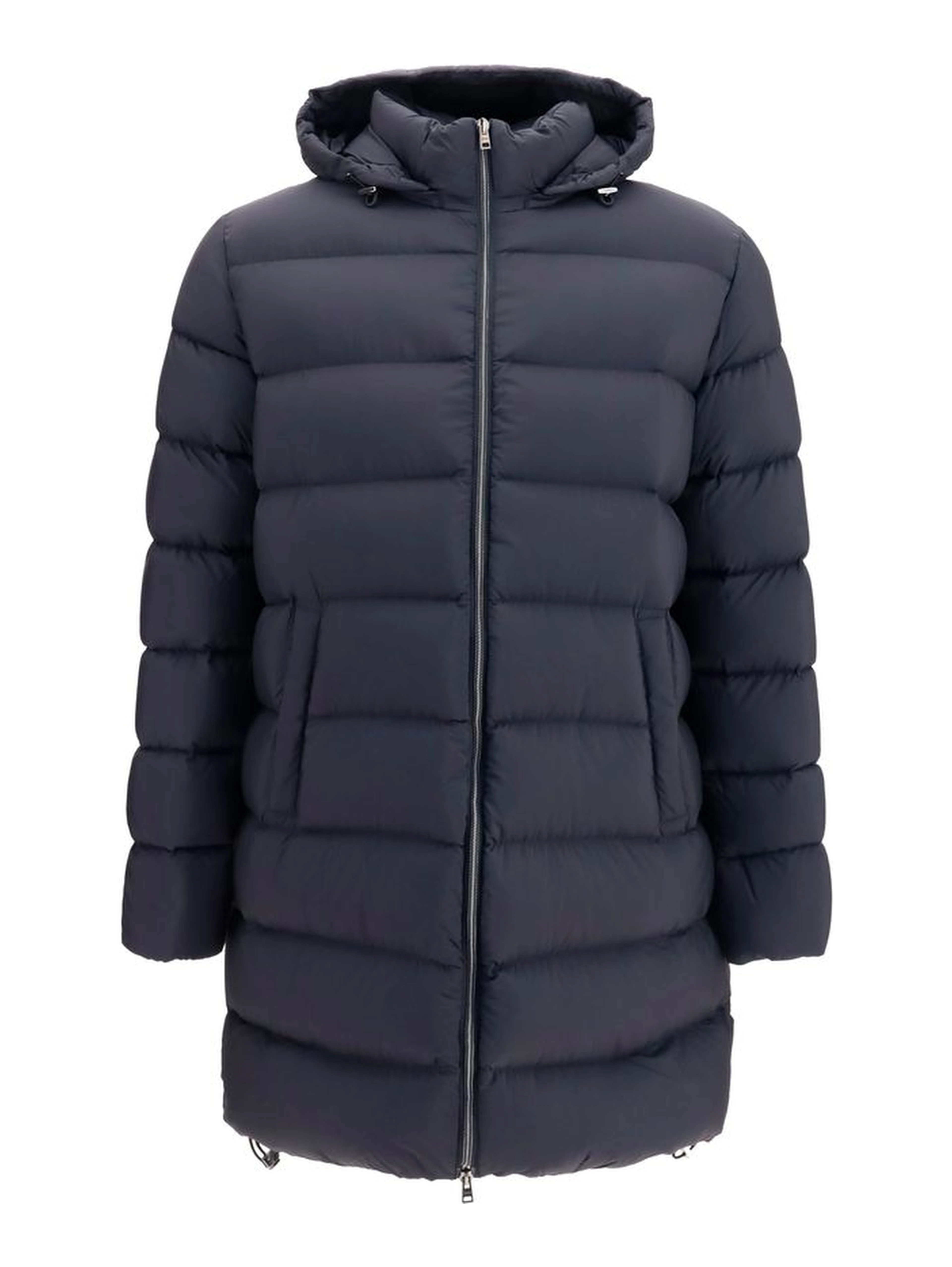 Black Polyamide Full-Length Jacket