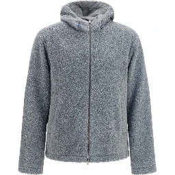 Gray Polyester Full-Length Jacket