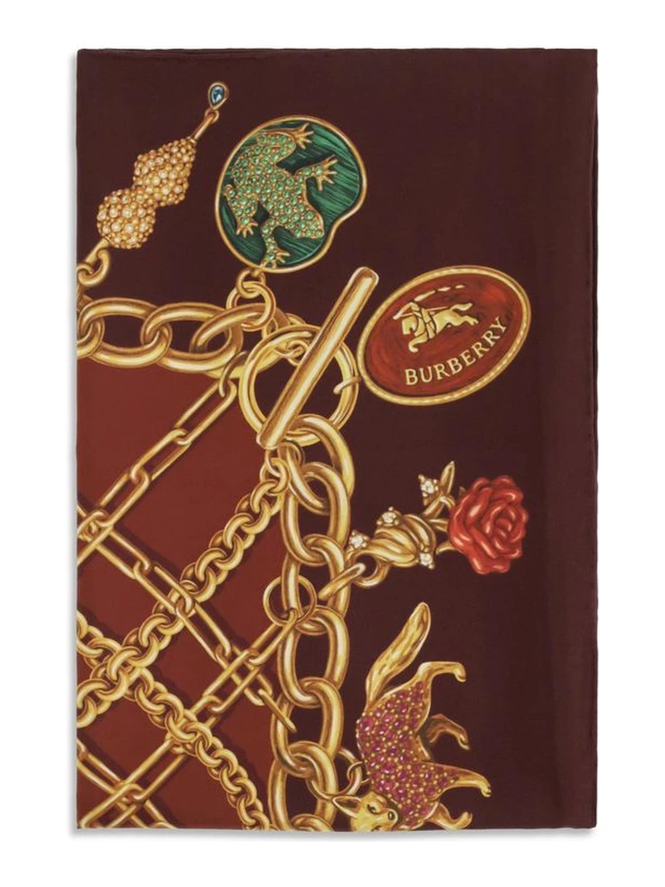 Bordeaux Silk Scarf