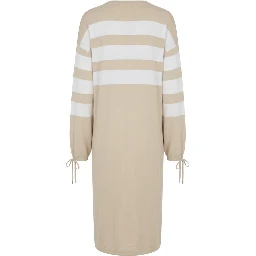 Beige Cotton Women Dress