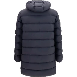 Black Polyamide Full-Length Jacket