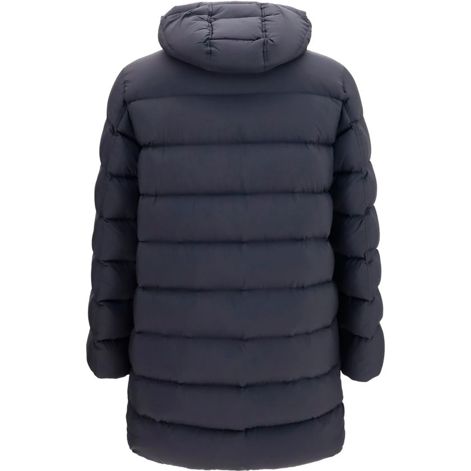 Black Polyamide Full-Length Jacket