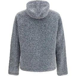 Gray Polyester Full-Length Jacket
