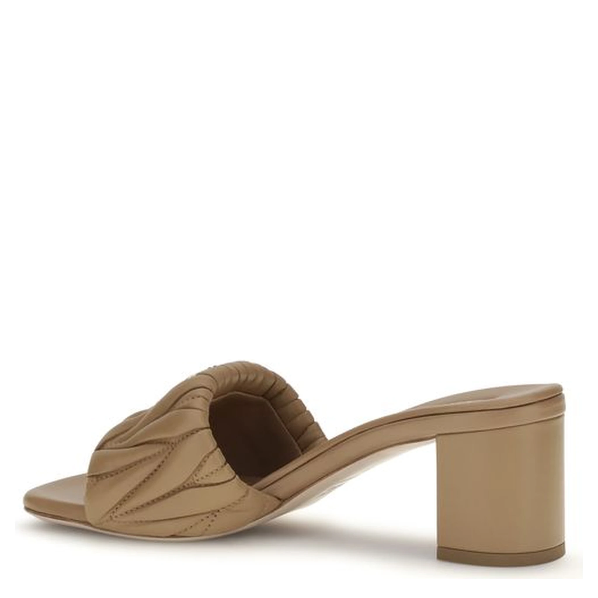 Beige Lamb Ovis Aries Aries Platform Sandals