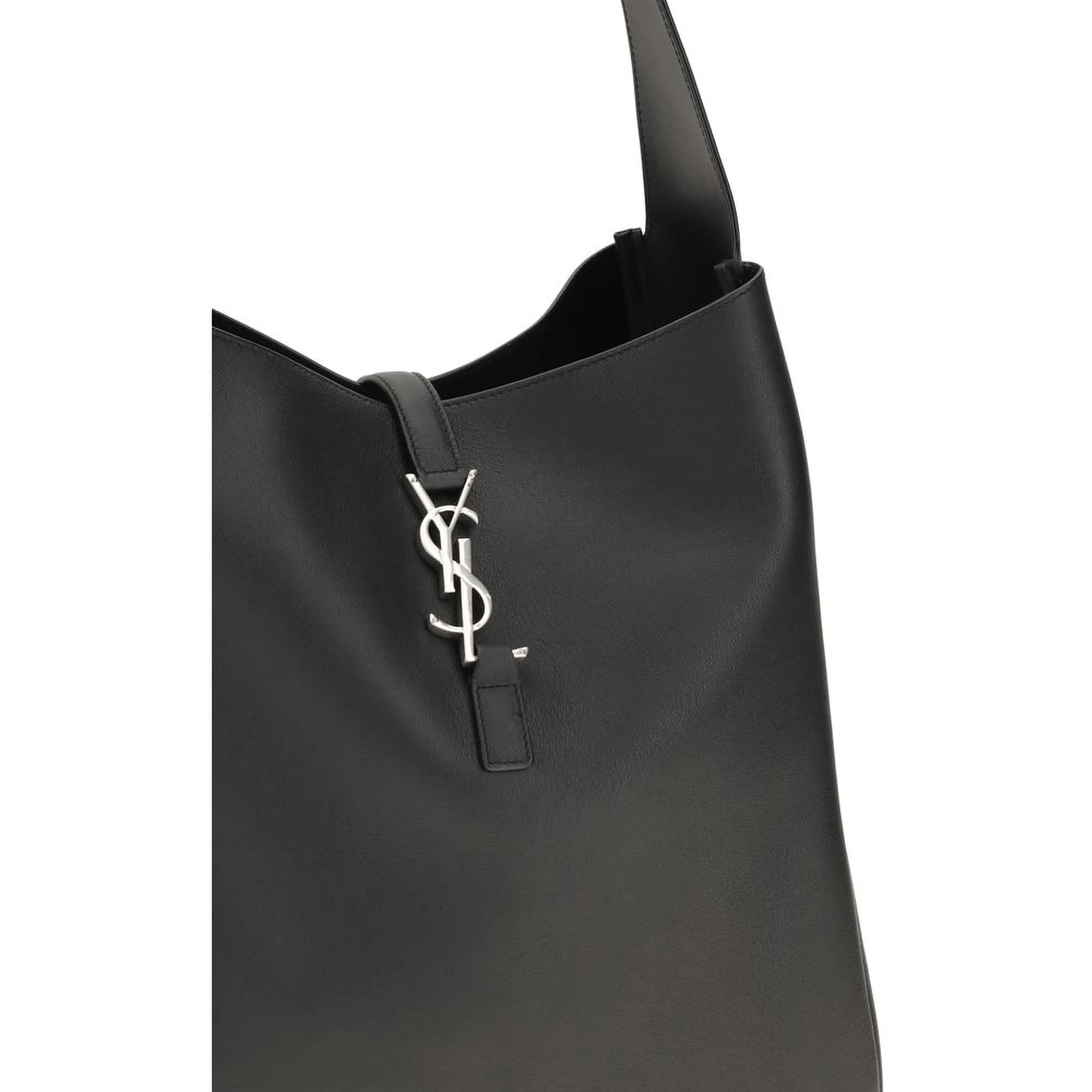 Black Calf Leather Bos Taurus Shoulder Bag