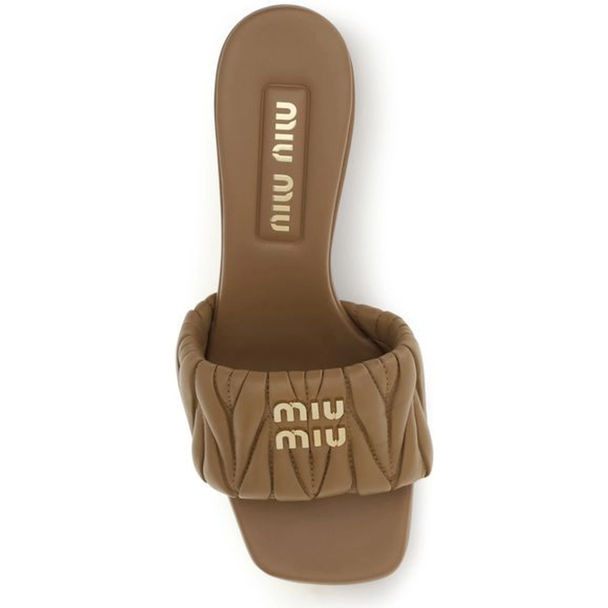 Beige Lamb Ovis Aries Aries Platform Sandals