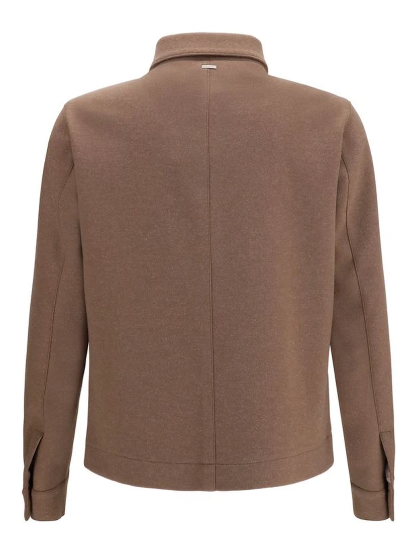 Brown Polyester Jacket