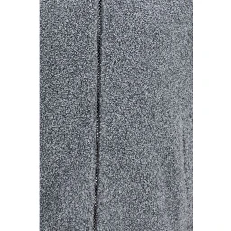 Gray Polyester Full-Length Jacket