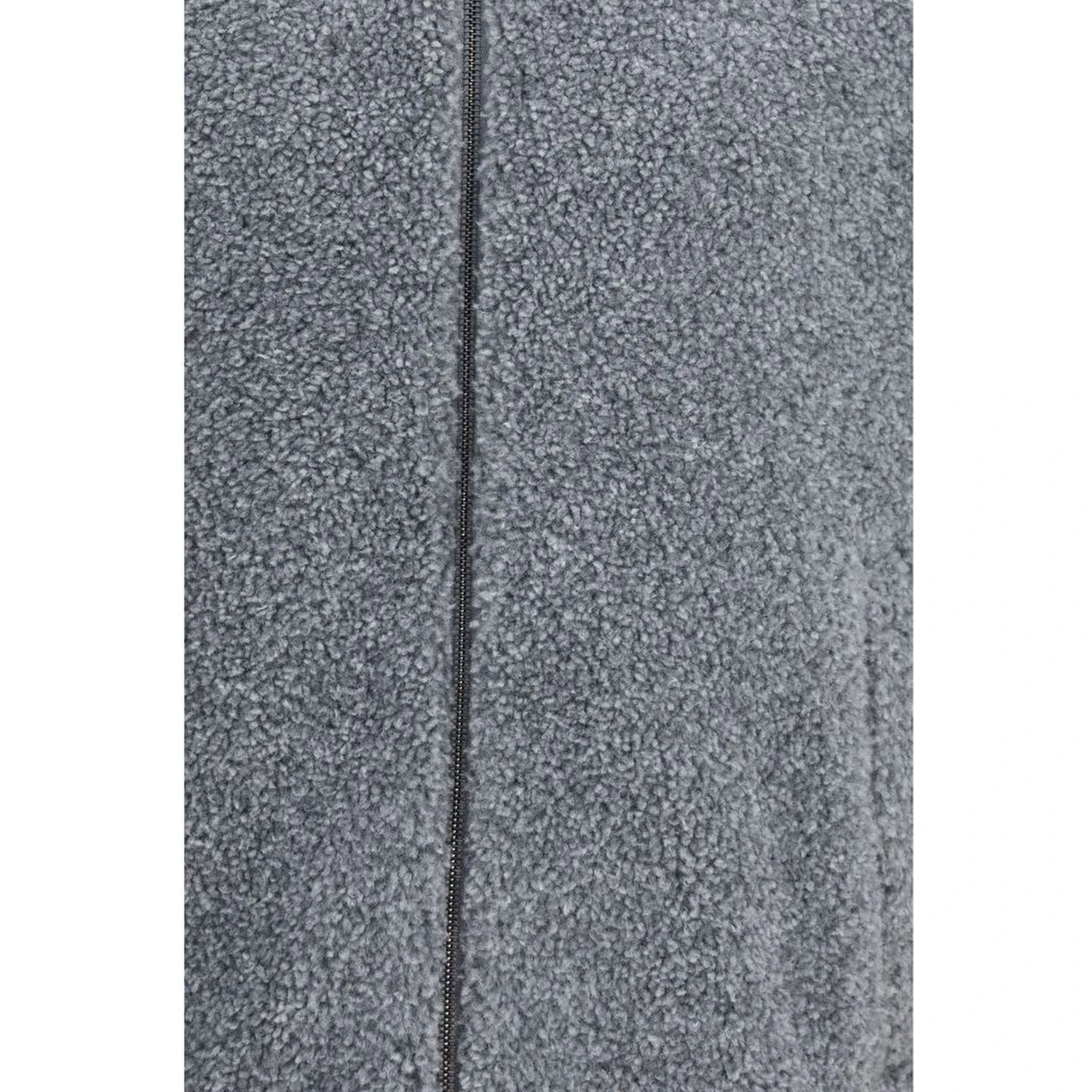 Gray Polyester Full-Length Jacket
