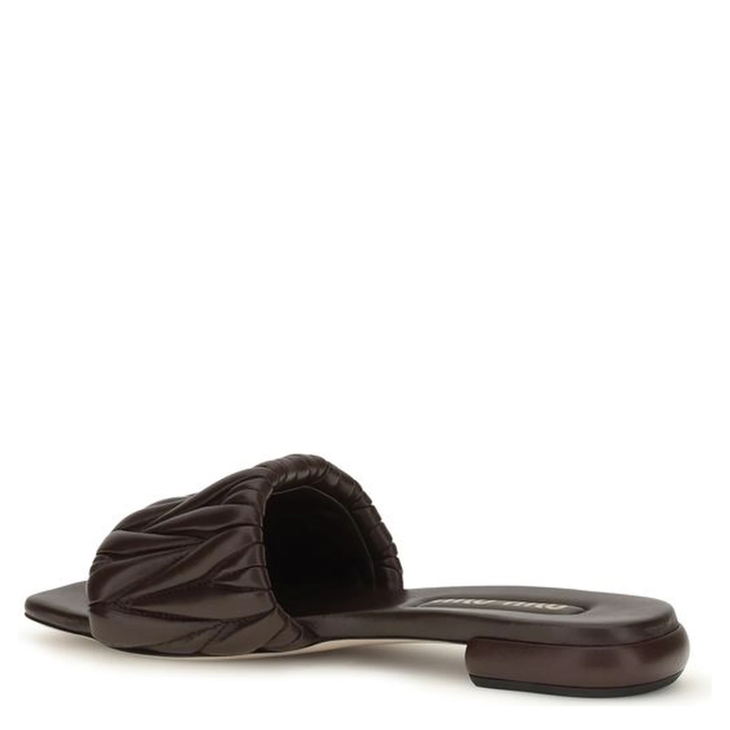 Brown Calf Leather Bos Taurus Flat Sandals