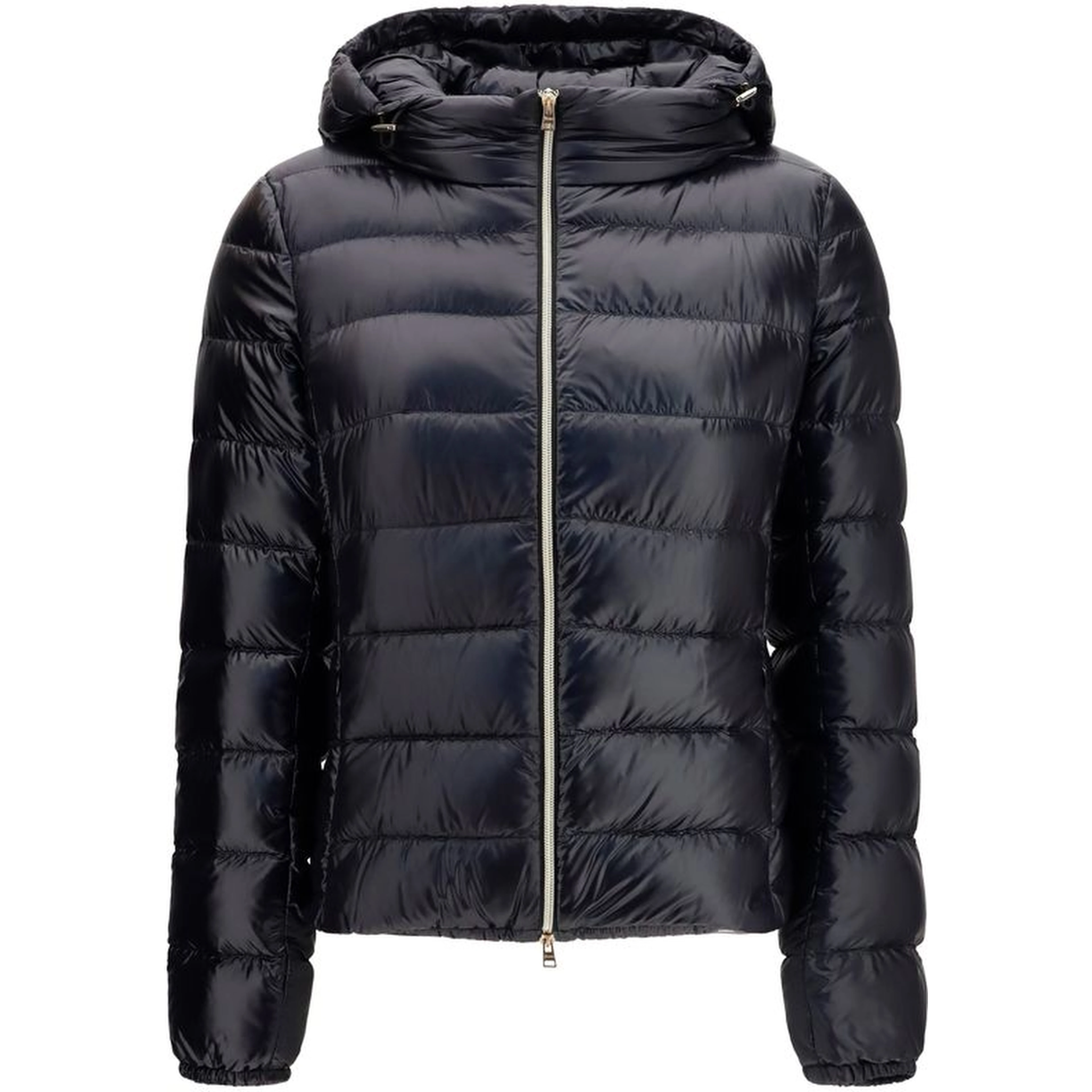 Black Polyamide Full-Length Jacket