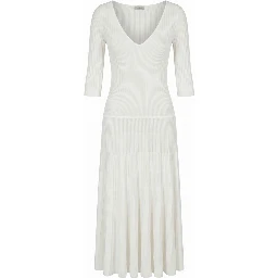 White Cotton Women Dress