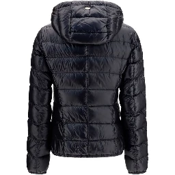Black Polyamide Full-Length Jacket