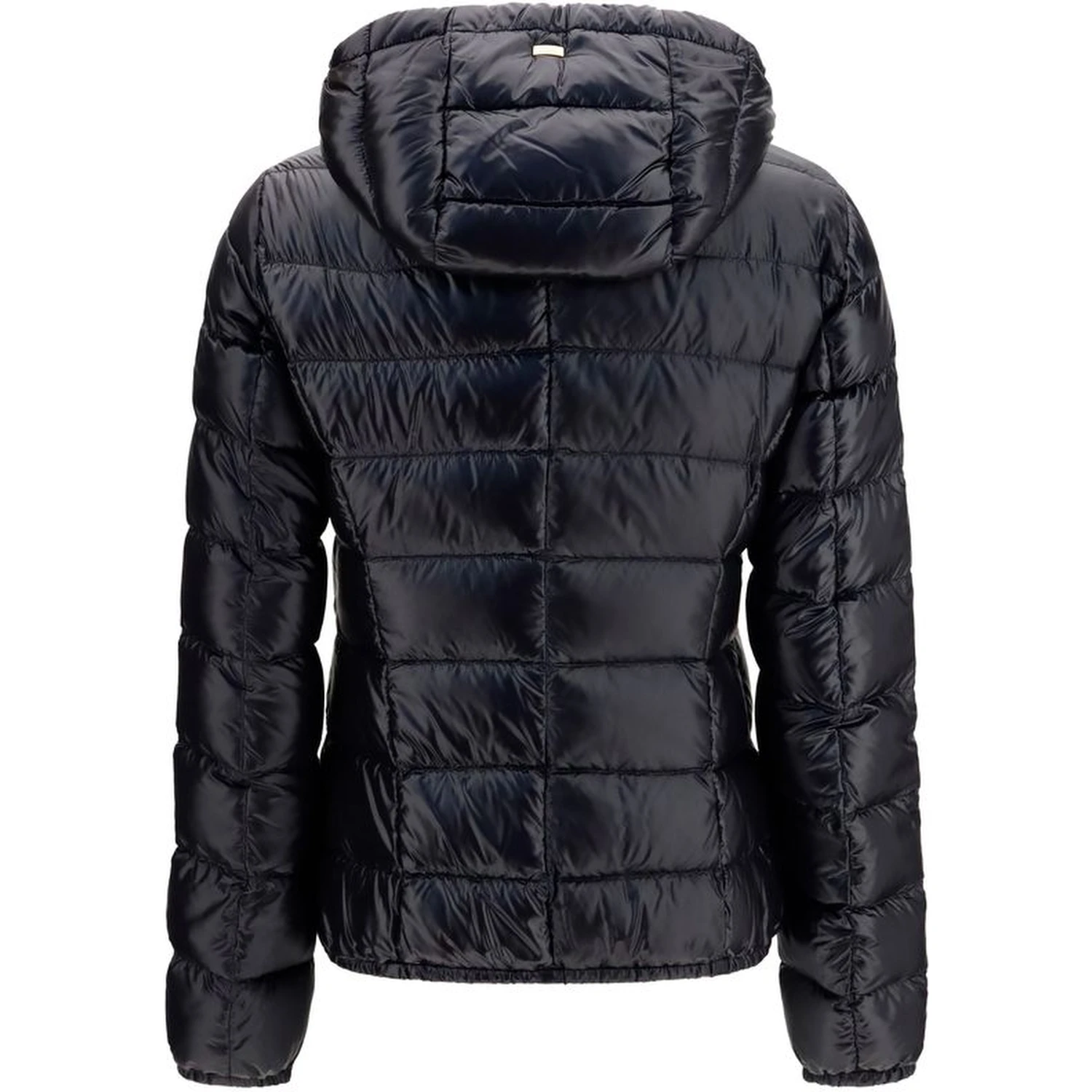 Black Polyamide Full-Length Jacket