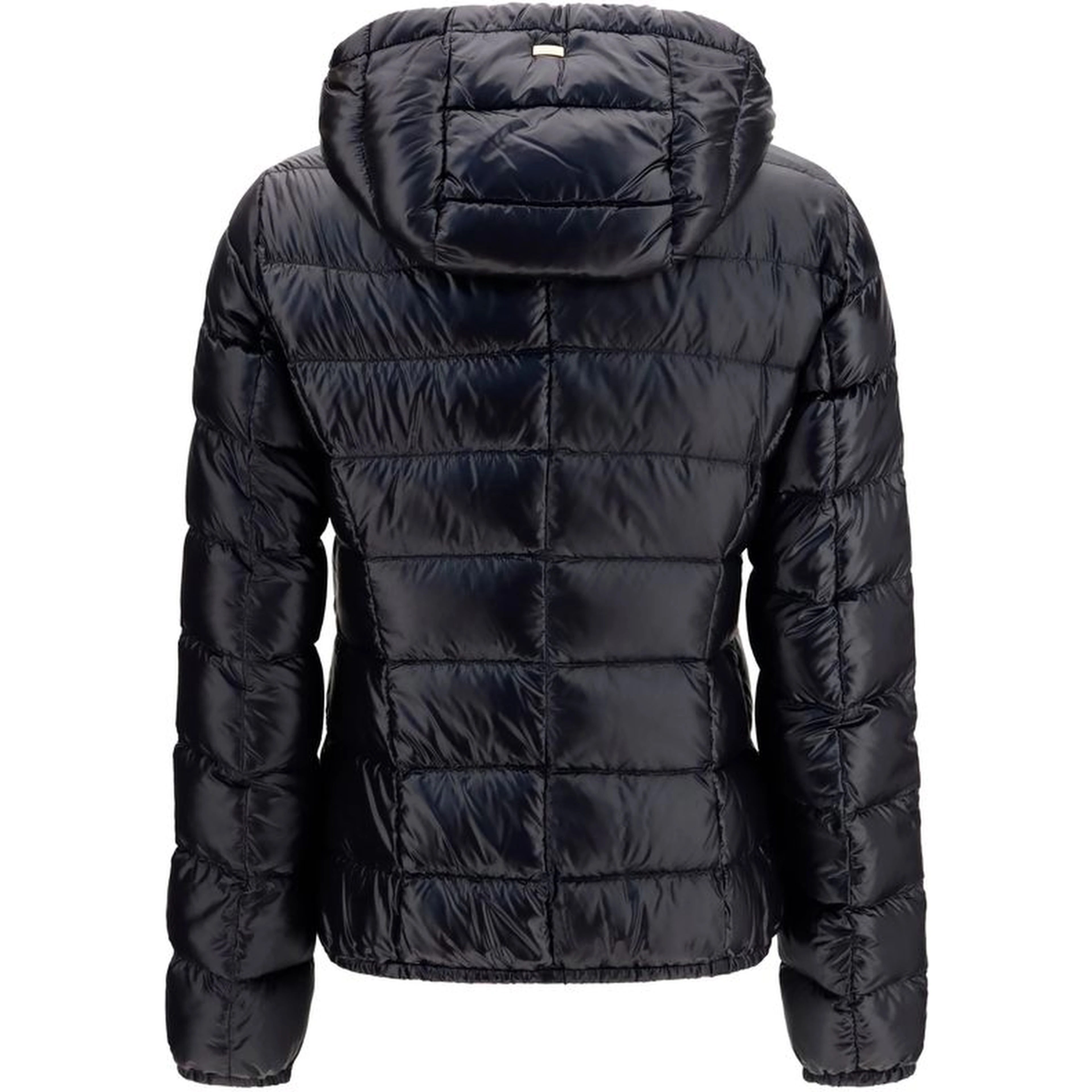 Black Polyamide Full-Length Jacket